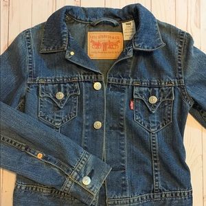 Levi dark wash jean jacket